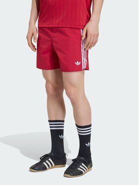 adidas adidas Szorty materiałowe 159299 Czerwony Regular Fit