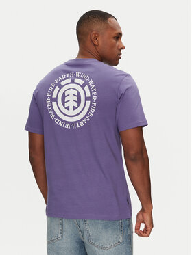 Element Element T-Shirt ELYZT00490 Fioletowy Regular Fit