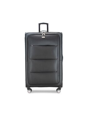 Semi Line Semi Line Голям текстилен куфар T5518-6 Черен