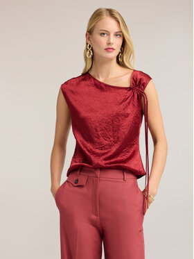 Motivi Motivi Top D096Q000615N036 Bordeaux Cropp Fit