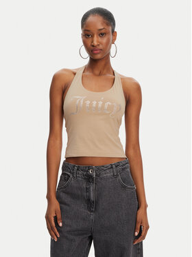 Juicy Couture Juicy Couture Top Tied JCWCT125306 Bež Slim Fit