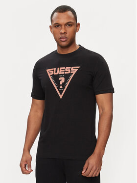 Guess Guess T-krekls Queencie Z4GI09 J1314 Melns Slim Fit