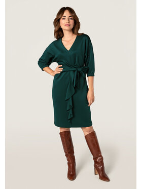 QUIOSQUE QUIOSQUE Sukienka wieczorowa 4SB001 Zielony Regular Fit