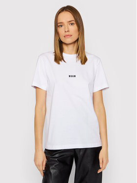 MSGM MSGM T-shirt 2000MDM500 200002 Bijela Regular Fit