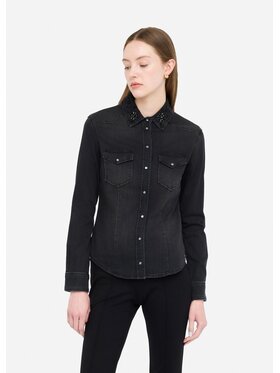 Liu Jo Liu Jo camicia di jeans UF5198D405187467 Nero Regular Fit