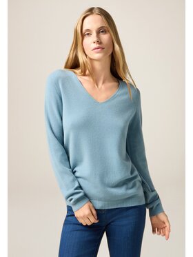 Oltre Oltre Maglione M046E002032N004 Turchese Regular Fit