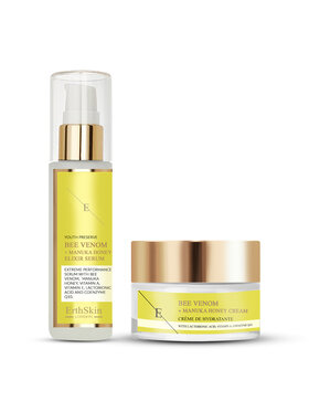 Erthskin London Erthskin London Jad Pszczeli + Krem Miodowy Manuka + Serum Eliksirowe Krem na dzień i na noc