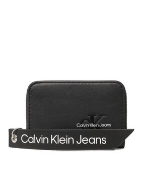 Calvin Klein Jeans Calvin Klein Jeans Portefeuille femme petit format Sculpted Med Zip Around Tag K60K610578 Noir