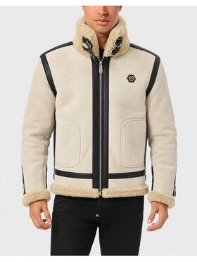 PHILIPP PLEIN PHILIPP PLEIN Vatovaná bunda 31203 Béžová Regular Fit