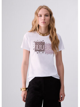 Liu Jo Liu Jo T-Shirt WF6346JS923L9469 Biały Regular Fit