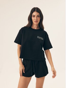 Esotiq Esotiq Bluzka 42568 Czarny Regular Fit