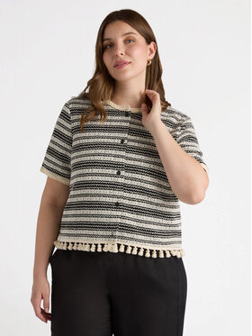 Fiorella Rubino Fiorella Rubino Koszula 5057T001290N0Z3 Czarny Boxy Fit