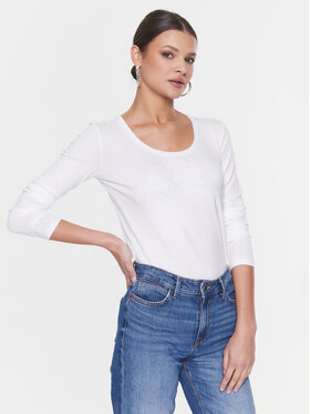 Guess Guess Bluzka Adelina W3RI49 J1314 Biały Slim Fit