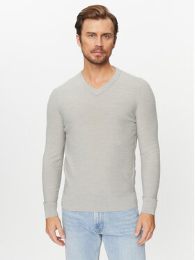 Boss Boss Sweter Avac_V 50510750 Szary Regular Fit