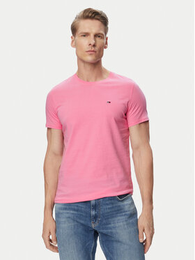 Tommy Jeans Tommy Jeans Majica DM0DM04411 Svetlo rožnata Slim Fit