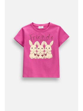 Coccodrillo Coccodrillo T-Shirt ZC6143235VGA-008 Różowy Regular Fit