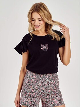 Taro Taro Piżama TA3096-01 Czarny Basic Fit