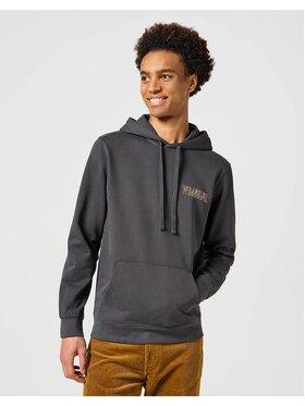 Wrangler Wrangler Bluza HOODIE Czarny Loose Fit