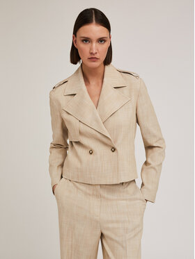 Motivi Motivi Giacca outdoor R159Q001016N002 Écru Regular Fit