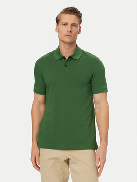 BOSS BOSS Тениска с яка и копчета Pallas 50553564 Зелен Regular Fit