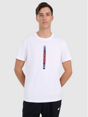 4F 4F T-shirt 4FRAW25TTSHM3225-10S Bianco Regular Fit