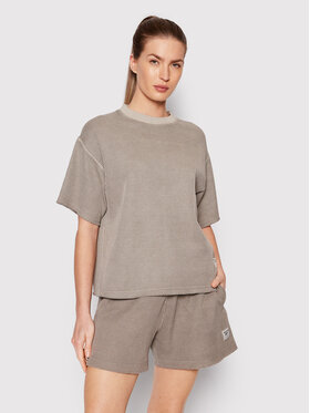 Reebok Reebok Marškinėliai Natural Dye Waffle HB8646 Pilka Oversize
