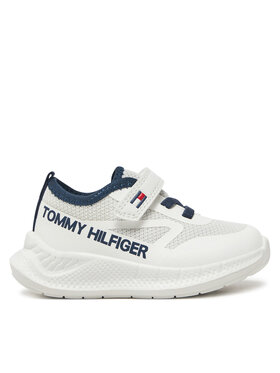 Tommy Hilfiger Tommy Hilfiger Сникърси Low Cut Lace-Up/Velcro Sneaker T1B9-33868-1756 M Бял