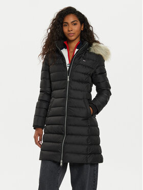 Tommy Jeans Tommy Jeans Geacă din puf Essential DW0DW18864 Negru Slim Fit