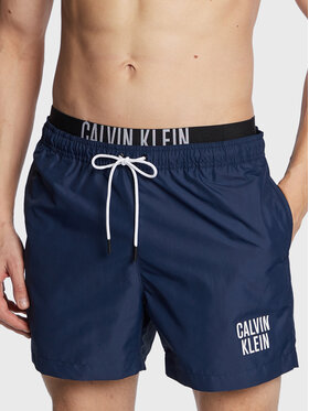 Calvin Klein Swimwear Calvin Klein Swimwear Szorty kąpielowe KM0KM00798 Granatowy Regular Fit