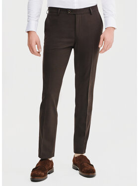 Pako Lorente Pako Lorente Spodnie garniturowe P25SF-6G-004 Brązowy Slim Fit