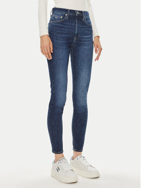 Tommy Jeans Tommy Jeans Džinsai Sylvia DW0DW19258 Tamsiai mėlyna Skinny Fit
