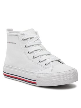 Tommy Hilfiger Tommy Hilfiger Sneakers High Top Lace-Up Sneaker T3A9-33188-1687 M Blanc