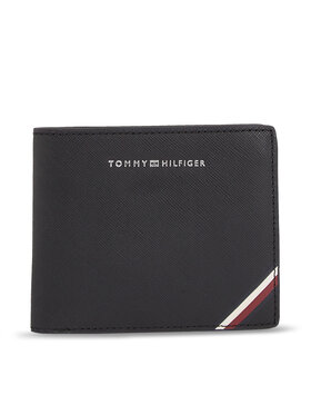 Tommy Hilfiger Tommy Hilfiger Pánska peňaženka Th Central Cc Flap And Coin AM0AM11590 Čierna