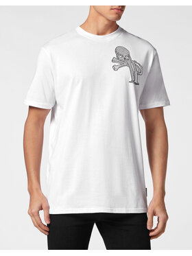 PHILIPP PLEIN PHILIPP PLEIN T-Shirt 9935 Biały Regular Fit