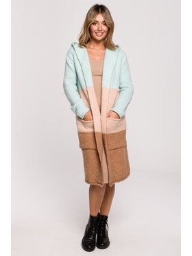 BeWear BeWear Kardigan bk072 Kolorowy Baggy Fit