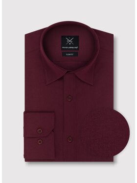 Pako Lorente Pako Lorente Koszula P24WF-1X-053 Bordowy Slim Fit