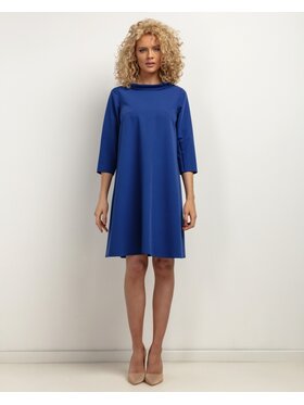 Tessita Tessita Sukienka koktajlowa SUKIENKA_T442 _4_M Niebieski Loose Fit