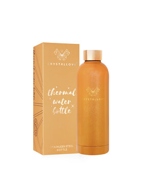 Crystallove Crystallove Butelka termiczna Butelka termiczna peach fuzz Pomarańczowy