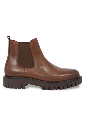 Tommy Hilfiger Tommy Hilfiger Челсі Premium Casual Chunky Lth Chels FM0FM04755 Коричневий