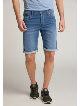 Mustang Mustang Szorty jeansowe CHICAGO SHORT Niebieski Regular Fit