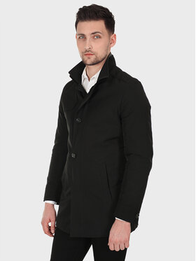 Evenemen Evenemen Płaszcz przejściowy RUFFO C Czarny Slim Fit