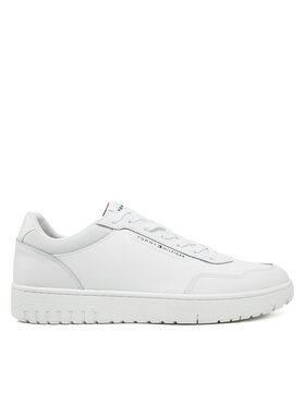 Tommy Hilfiger Tommy Hilfiger Snīkeri Th Basket Core Lth Pinperf FM0FM05466 Balts