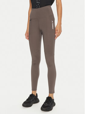 adidas adidas Легінси Terrex Multi IP6883 Коричневий Slim Fit