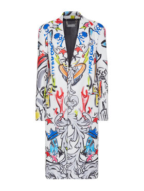 PHILIPP PLEIN PHILIPP PLEIN Cappotto 3363 Bianco Loose Fit