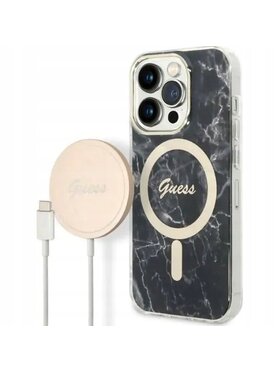 Guess Guess Etui na telefon Guess Marble Czarny