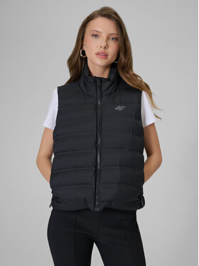 4F 4F Bezrękawnik EVERYDAY ACTIVE Czarny Regular Fit