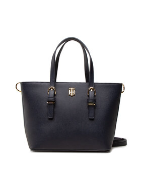 Tommy Hilfiger Tommy Hilfiger Geantă Timeless Small Tote Corp AW0AW11553 Bleumarin