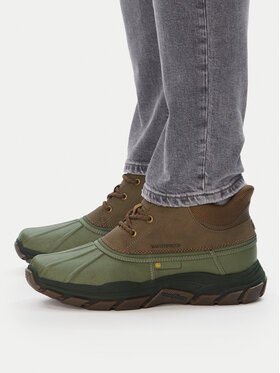 Skechers Skechers Šnurovacia obuv Respected - Swamper 256026/OLBR Hnedá