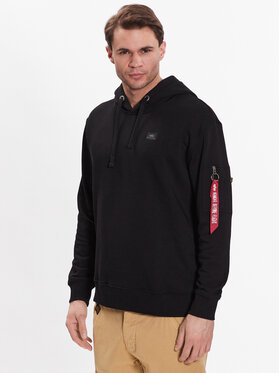 Alpha Industries Alpha Industries Pulóver X-Fit Hody Fekete Regular Fit