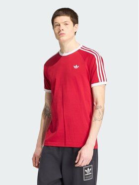 adidas adidas T-Shirt 3-Stripes Czerwony Regular Fit